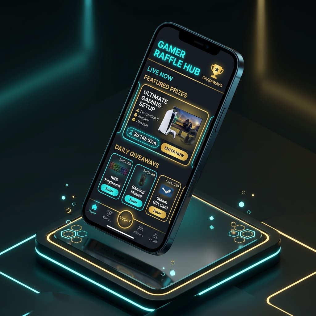 MinhaRifa App Mockup
